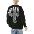 Fashion Men's Retro Alphabet Floral Sweater Autumn